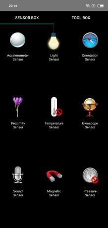Oversikt Xiaomi redmi Note 6 Pro: Sensorer