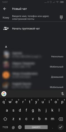 Google Meldinger nattmodus for Android