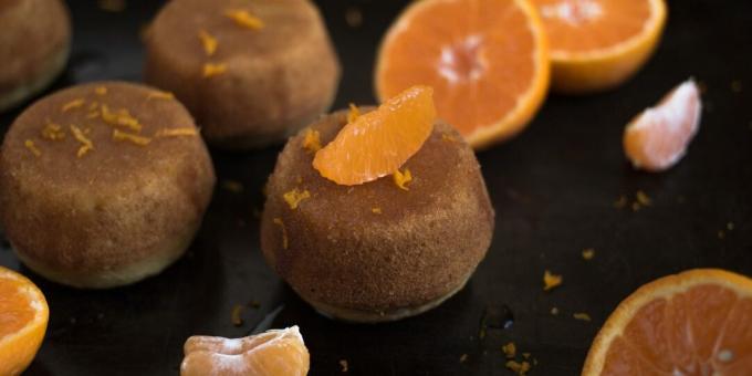 Mandarinmuffins med sitrussirup