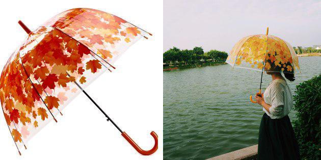 Paraply med blader