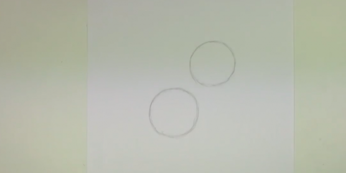 Tegn to sirkler 