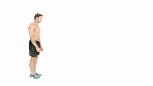 Grunnleggende øvelser kroppsvekt: lengdehopp