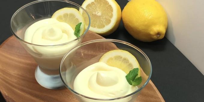 Hva å lage mat med sitron: Lemon krem ​​mousse