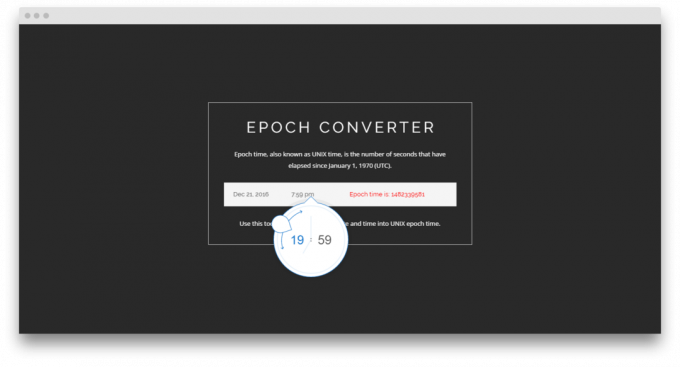 unix-tid: Epoch Converter