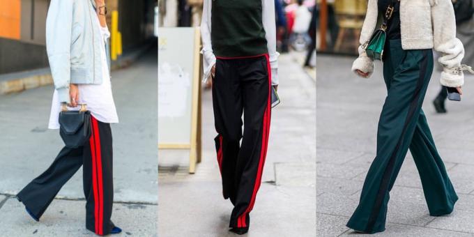 De mest fasjonable kvinners bukser: Bukser med striper