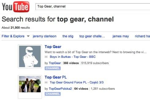 Top Gear, kanal