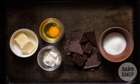 Oppskrifter: Sjokolade fondant ingredienser av 5