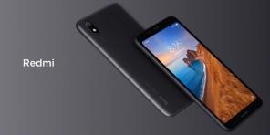 Xiaomi avduket kompakt budsjett redmi 7A Sprutsikker