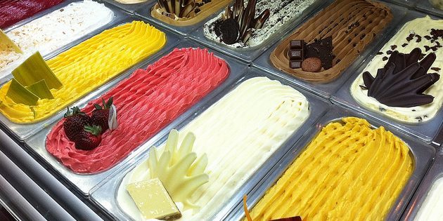 typer iskrem: gelato