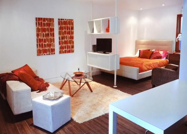 Design Studio leiligheter: optimal størrelse møbler