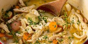 10 beste oppskriftene stuet poteter med kylling