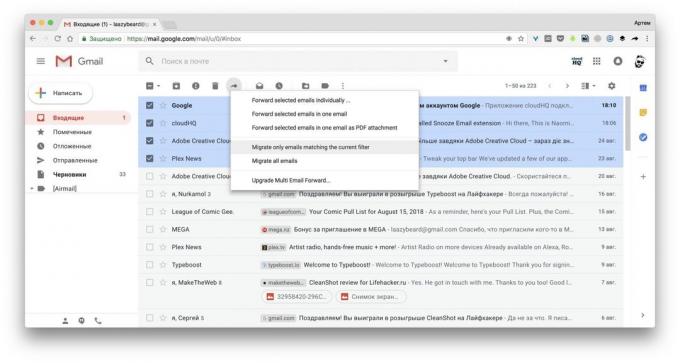 Multi Email Forward for Gmail