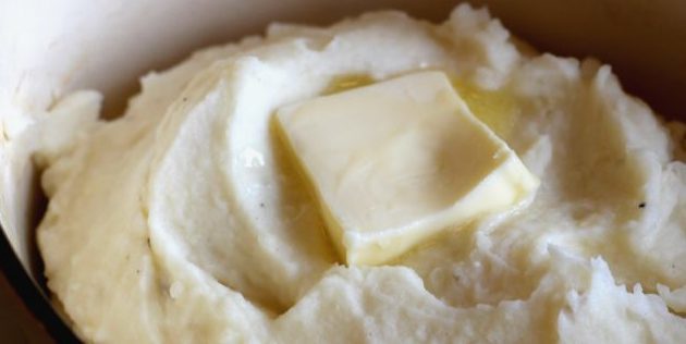 Oppskriften av potetmos: Smør bør være varm