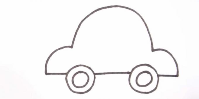 Hvordan tegne en bil: fullfør karosseriet