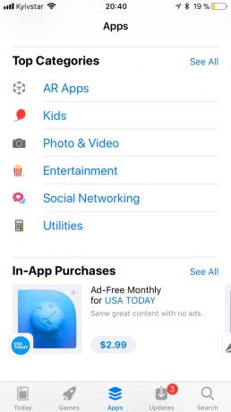 App Store i iOS 11: Populære kategorier