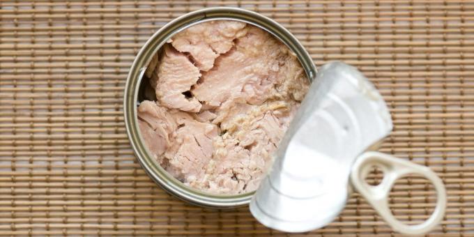 I noen produkter vitamin d: hermetisert tunfisk
