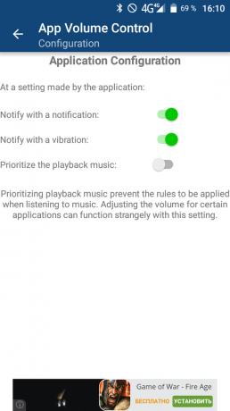 App Volumkontroll: tilpasset installasjon lydvarslinger på Android