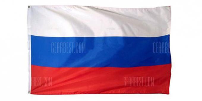 Sport attributter: russisk flagg