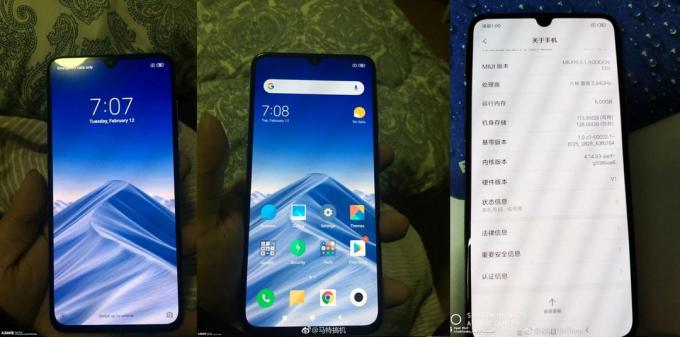 Funksjoner Xiaomi Mi 9: Displayet snevre grenser og kuttet toppen guttate