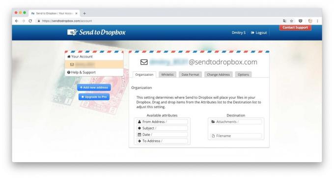 Måter å laste ned filer til Dropbox: sende filer til Dropbox via e-post