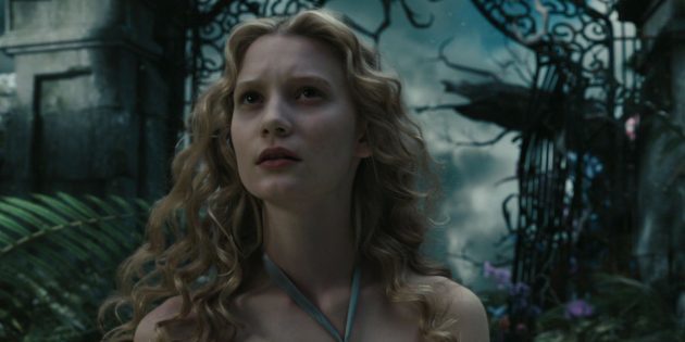 Stillbilde fra filmen "Alice in Wonderland" i 2010