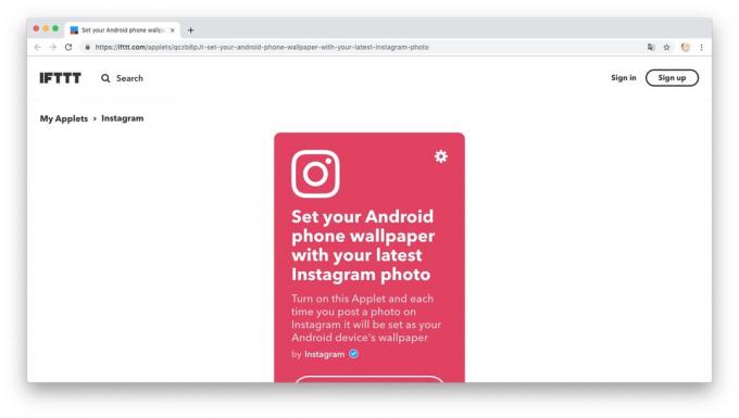 Handling Automatisering med IFTTT oppskrifter: Nedlastbare bakgrunnsbilder fra Instagram