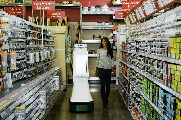 OSHbot robot Lowe er hypermarked