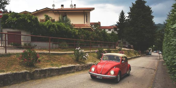 en tur til Italia: bil