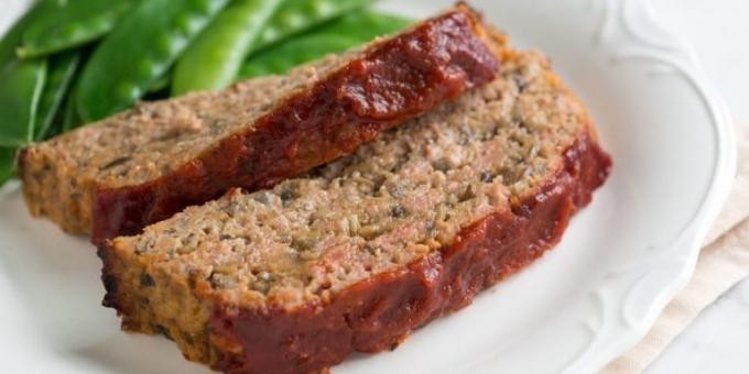 Hva du skal lage kjøttdeig: Meat Loaf med sopp