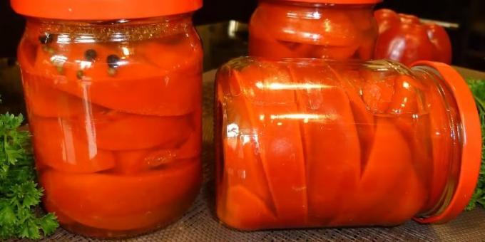 Oppskrifter: Marinerte paprika med honning