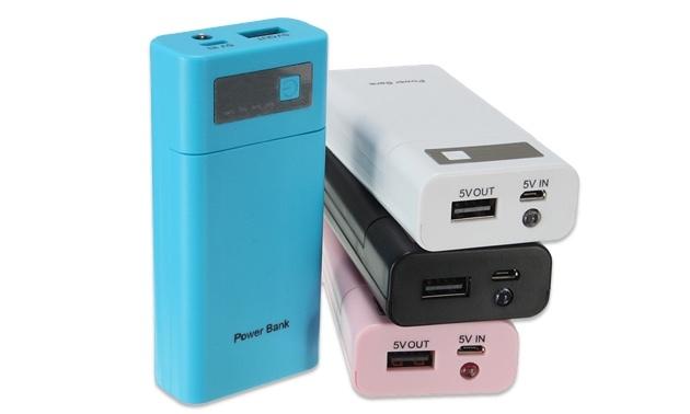 Fashion-Universal-Multicolor-Portable-5V-1A-USB-DIY-Power-Bank-2X-18650-batteri-lader-Case-Kit