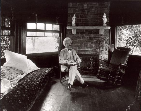 Mark Twain, den amerikanske forfatteren og journalisten