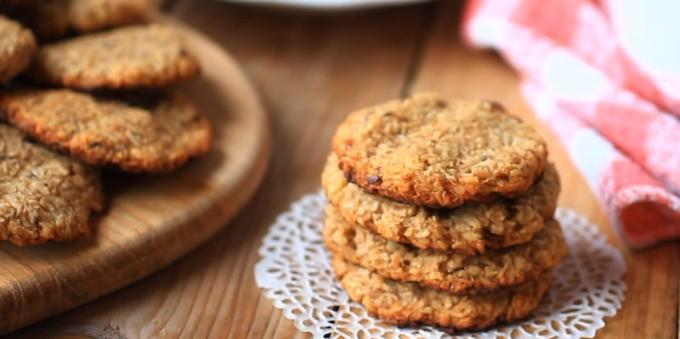 Kokos og banan fastetiden cookies uten sukker