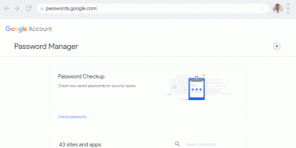 I Google, kan du sjekke sikkerheten passordene