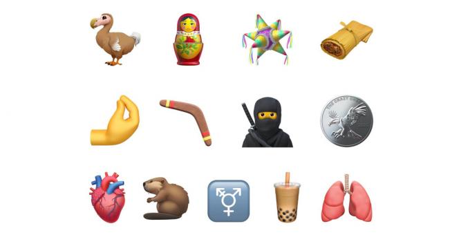 Matryoshka, ninja og bever: emojis publisert, som vil bli utgitt på iOS og macOS i 2020