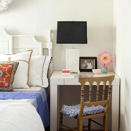 Design små leiligheter: nattbordet