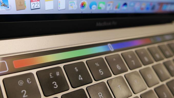 Touch Bar: fargespekteret