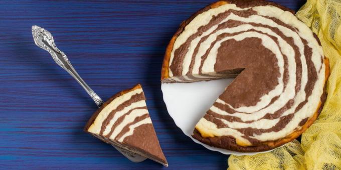 Hvordan lage Zebra Curd Pie