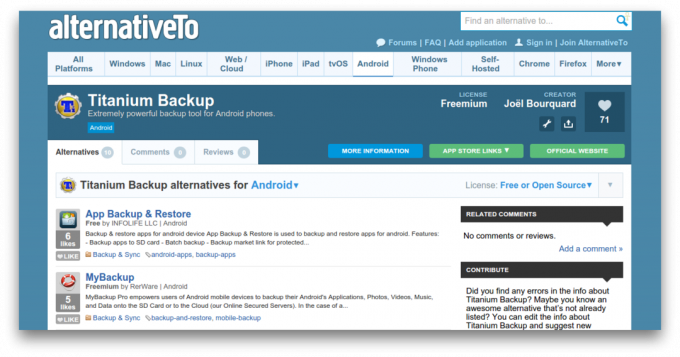 alternativeto.net - apps for android gratis