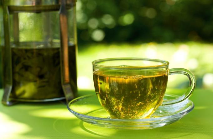Vaner som vil hjelpe miste vekt: drikke grønn te