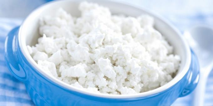 Produkter med jod: cottage cheese