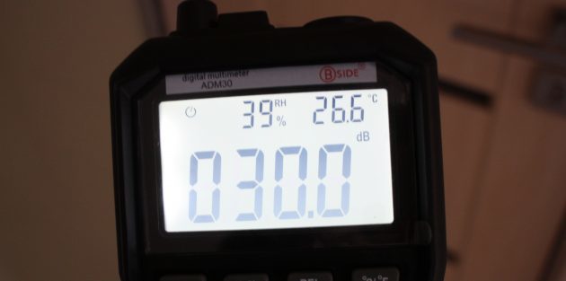 Multimeter ADM 30: støymåling