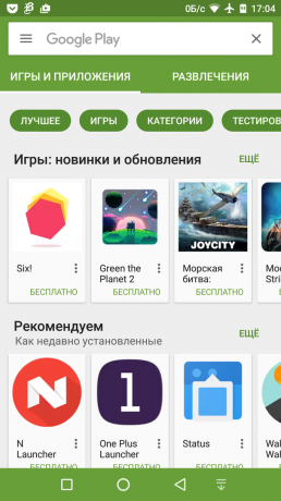navigasjonsfeltet Navbar Apps Google Play