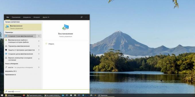 Windows 10 gjenopprettingspunkt