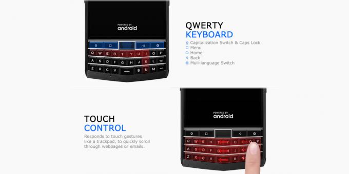QWERTY-tastatur smarttelefon varig Unihertz Titan