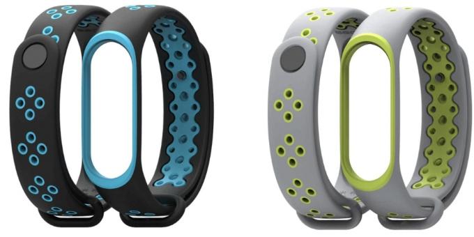 To-farge sport stropp Xiaomi Mi Band 3