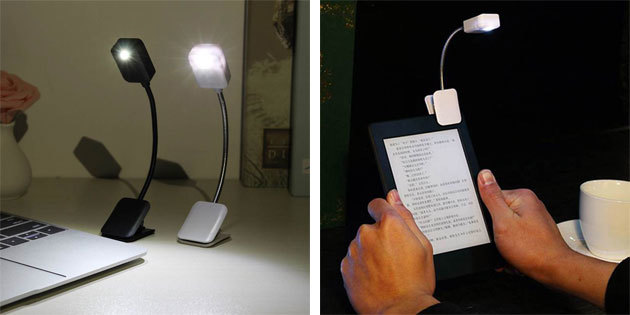Lampe for å lese e-bøker 