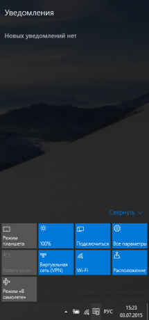 På Windows 10 varselpanelet gir nyttig informasjon