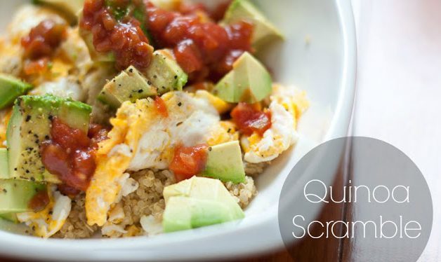 Quinoa med avocado og egg