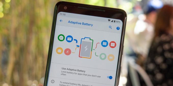 Android P. sparer batteri